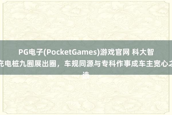 PG电子(PocketGames)游戏官网 科大智能充电桩九囿展出圈，车规同源与专科作事成车主宽心之选