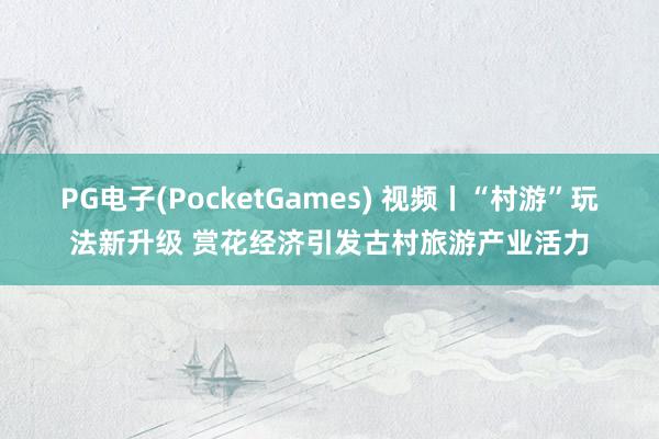 PG电子(PocketGames) 视频丨“村游”玩法新升级 赏花经济引发古村旅游产业活力