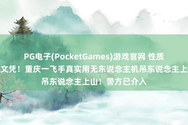 PG电子(PocketGames)游戏官网 性质恶劣，打消操作文凭！重庆一飞手真实用无东说念主机吊东说念主上山！警方已介入