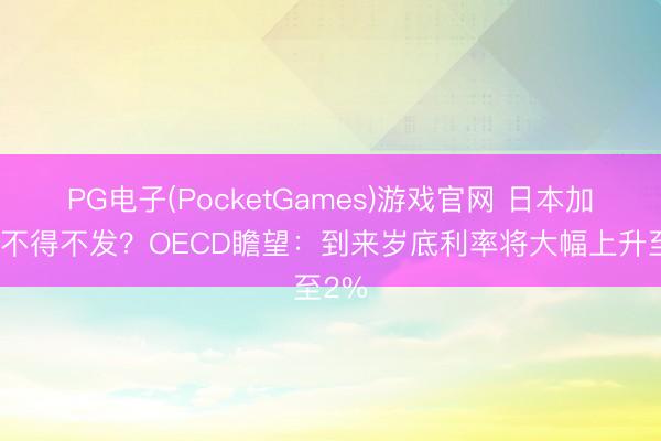 PG电子(PocketGames)游戏官网 日本加息已不得不发？OECD瞻望：到来岁底利率将大幅上升至2%