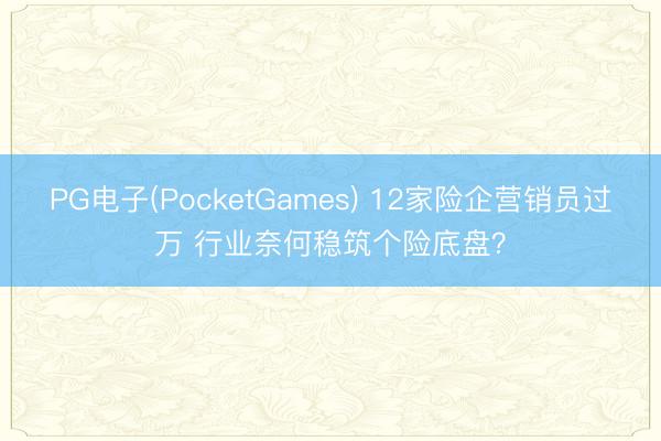 PG电子(PocketGames) 12家险企营销员过万 行业奈何稳筑个险底盘？