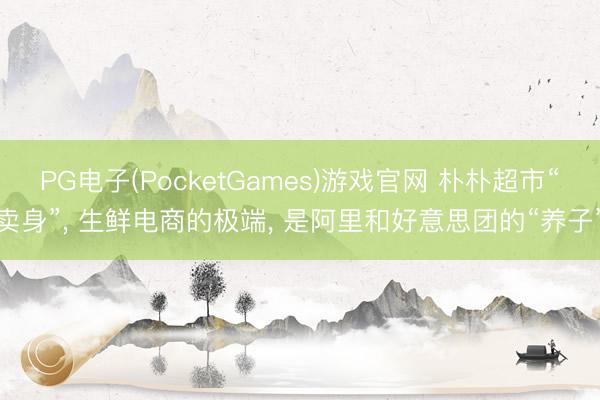 PG电子(PocketGames)游戏官网 朴朴超市“卖身”, 生鲜电商的极端, 是阿里和好意思团的“养子”